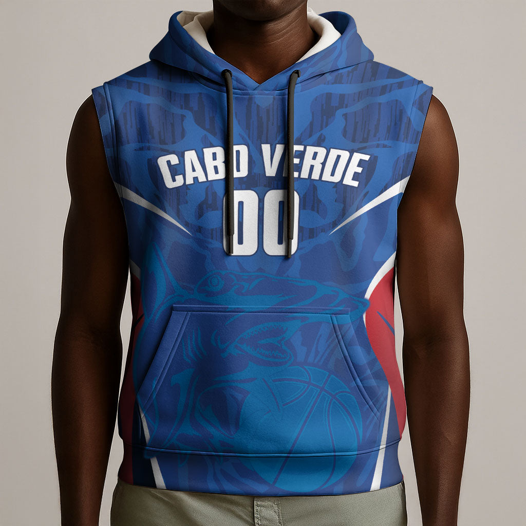 Cape Verde Basketball 2026 Custom Sleeveless Hoodie Come On Hammer Sharks