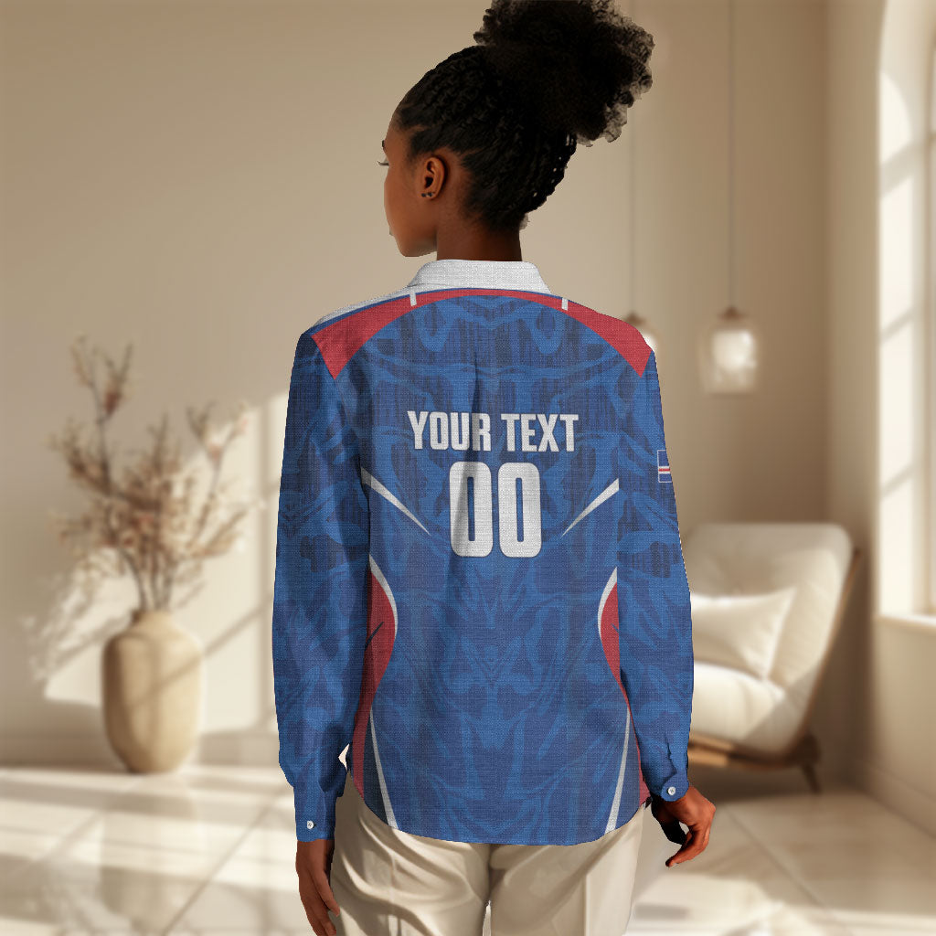 Cape Verde Basketball 2026 Custom Women Casual Shirt Come On Hammer Sharks