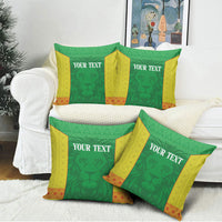 Senegal Basketball 2026 Custom Pillow Cover Come On Lions African Pattern