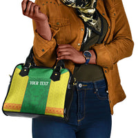 Senegal Basketball 2026 Custom Shoulder Handbag Come On Lions African Pattern