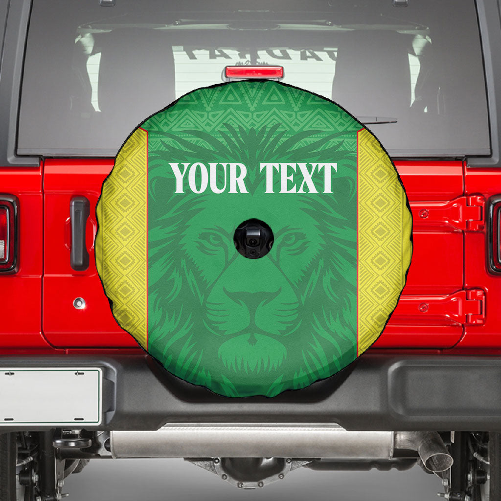 Senegal Basketball 2026 Custom Spare Tire Cover Come On Lions African Pattern
