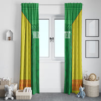 Senegal Basketball 2026 Custom Window Curtain Come On Lions African Pattern