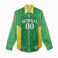 Senegal Basketball 2026 Custom Women Casual Shirt Come On Lions African Pattern