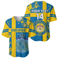 Custom Sweden Football Baseball Jersey Come On Sverige 2023 World Cup - Wonder Print Shop