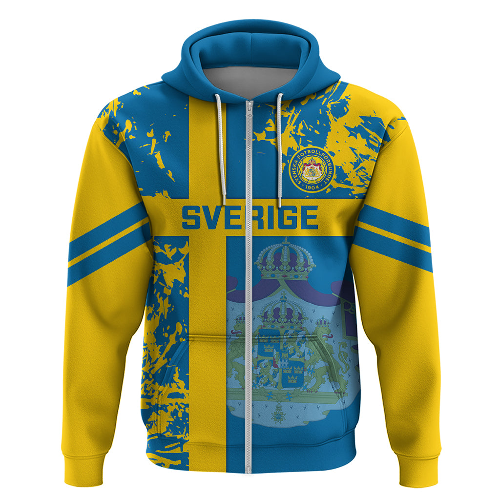 Custom Sweden Football Hoodie Come On Sverige 2023 World Cup - Wonder Print Shop