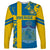 Custom Sweden Football Long Sleeve Shirt Come On Sverige 2023 World Cup - Wonder Print Shop