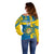Custom Sweden Football Off Shoulder Sweater Come On Sverige 2023 World Cup - Wonder Print Shop