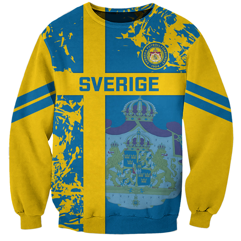 Custom Sweden Football Sweatshirt Come On Sverige 2023 World Cup - Wonder Print Shop