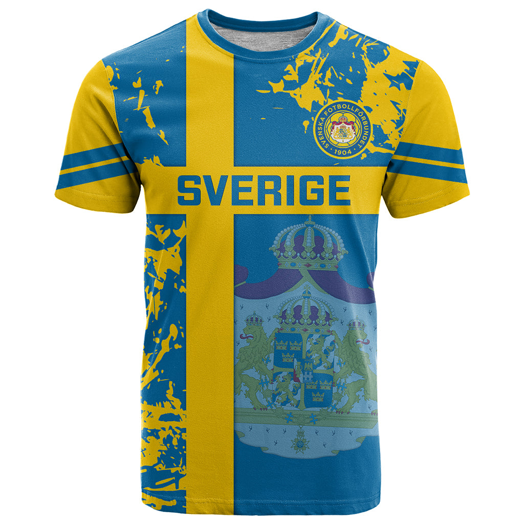 Custom Sweden Football T Shirt Come On Sverige 2023 World Cup - Wonder Print Shop