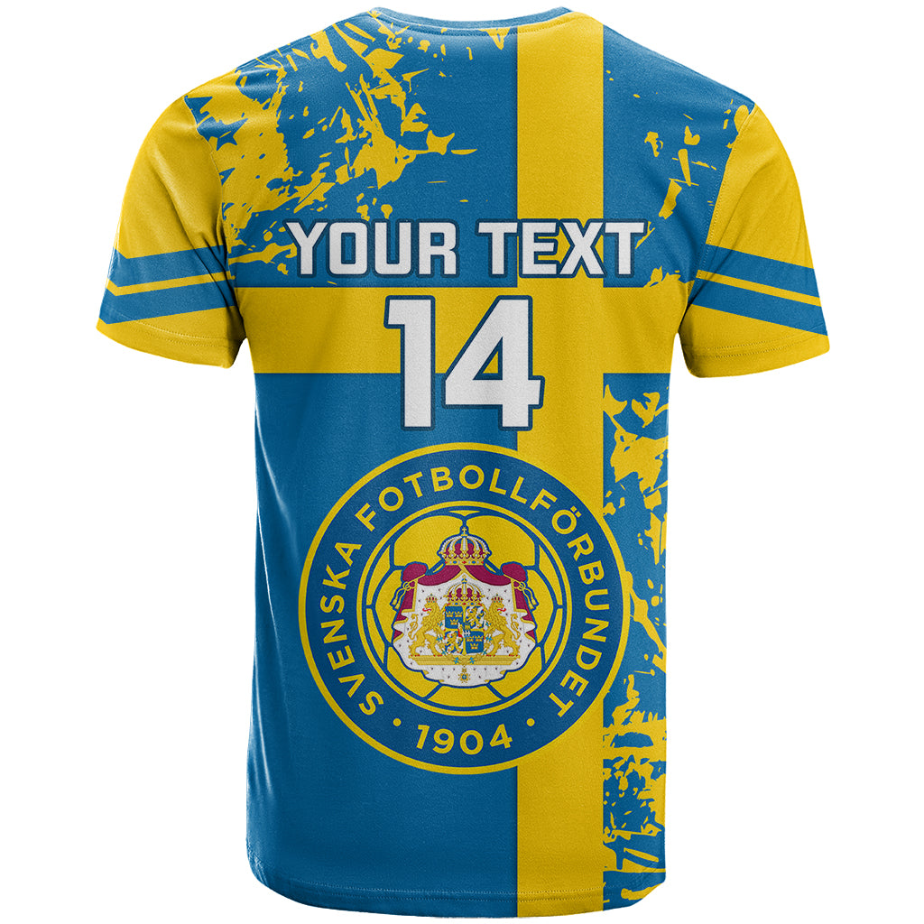Custom Sweden Football T Shirt Come On Sverige 2023 World Cup - Wonder Print Shop