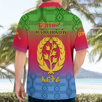 Eritrea Revolution Day Hawaiian Shirt Eritrean Kente Pattern Gradient Style - Wonder Print Shop