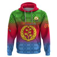 Eritrea Revolution Day Hoodie Eritrean Kente Pattern Gradient Style - Wonder Print Shop