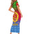 Eritrea Revolution Day Short Sleeve Bodycon Dress Eritrean Kente Pattern Gradient Style - Wonder Print Shop