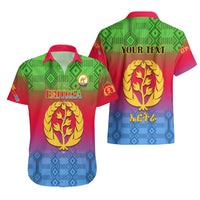 Personalised Eritrea Revolution Day Hawaiian Shirt Eritrean Kente Pattern Gradient Style - Wonder Print Shop