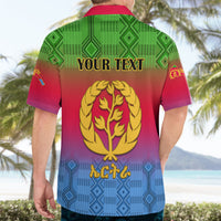 Personalised Eritrea Revolution Day Hawaiian Shirt Eritrean Kente Pattern Gradient Style - Wonder Print Shop