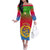 Personalised Eritrea Revolution Day Off The Shoulder Long Sleeve Dress Eritrean Kente Pattern Gradient Style - Wonder Print Shop