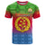 Personalised Eritrea Revolution Day T Shirt Eritrean Kente Pattern Gradient Style - Wonder Print Shop