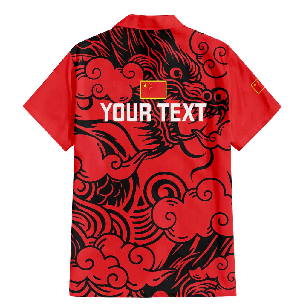 Personalised China Badminton Family Matching Mermaid Dress and Hawaiian Shirt 2024 Chinese Dragon Version - Wonder Print Shop