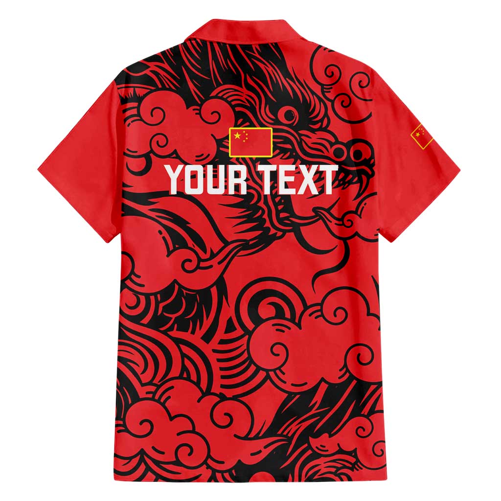 Personalised China Badminton Family Matching Short Sleeve Bodycon Dress and Hawaiian Shirt 2024 Chinese Dragon Version - Wonder Print Shop