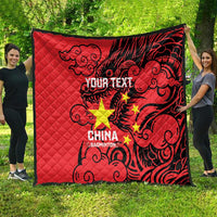 Personalised China Badminton Quilt 2024 Chinese Dragon Version - Wonder Print Shop