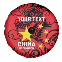 Personalised China Badminton Spare Tire Cover 2024 Chinese Dragon Version - Wonder Print Shop