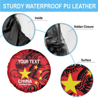 Personalised China Badminton Spare Tire Cover 2024 Chinese Dragon Version - Wonder Print Shop