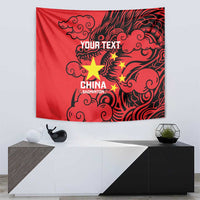 Personalised China Badminton Tapestry 2024 Chinese Dragon Version - Wonder Print Shop