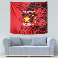 Personalised China Badminton Tapestry 2024 Chinese Dragon Version - Wonder Print Shop