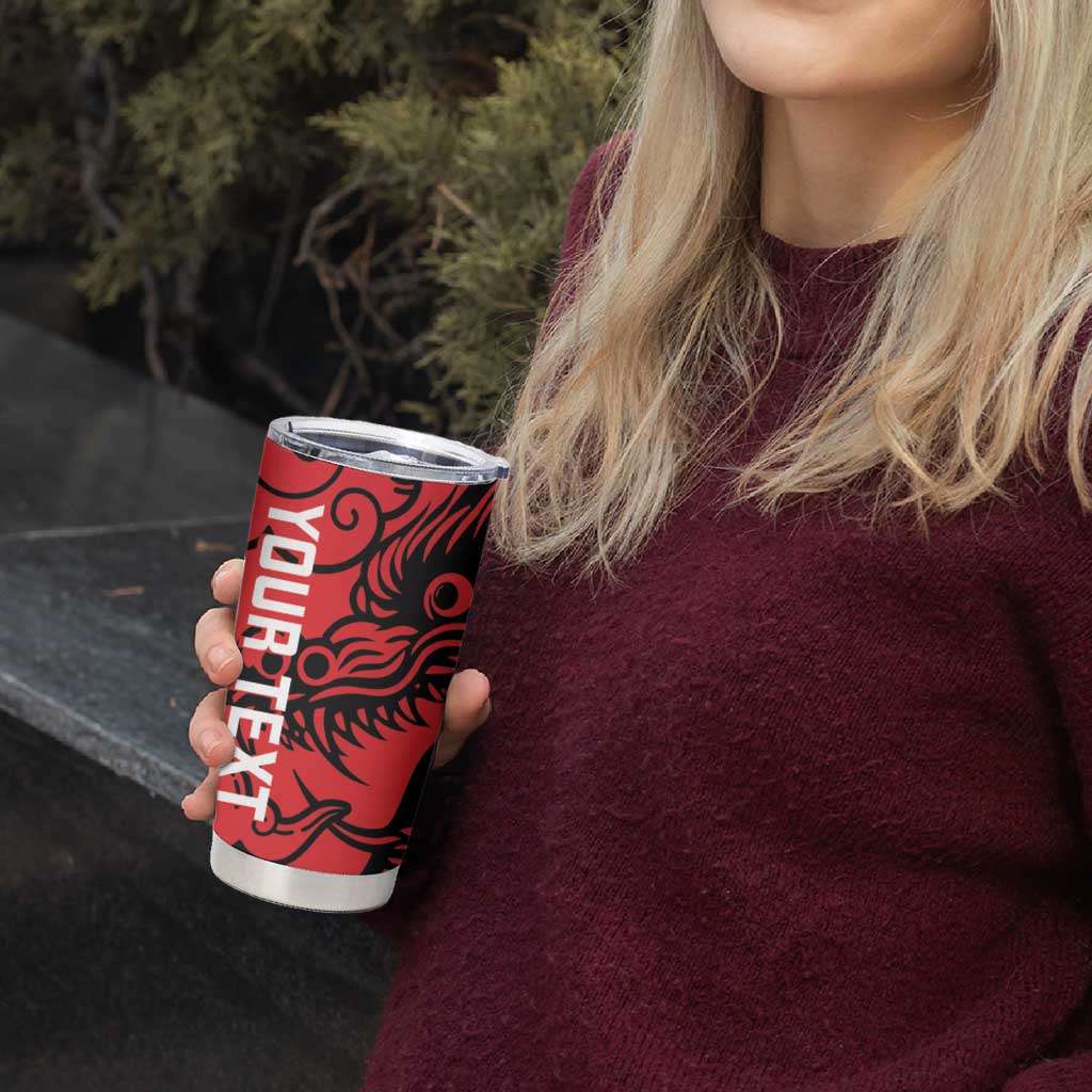 Personalised China Badminton Tumbler Cup 2024 Chinese Dragon Version - Wonder Print Shop