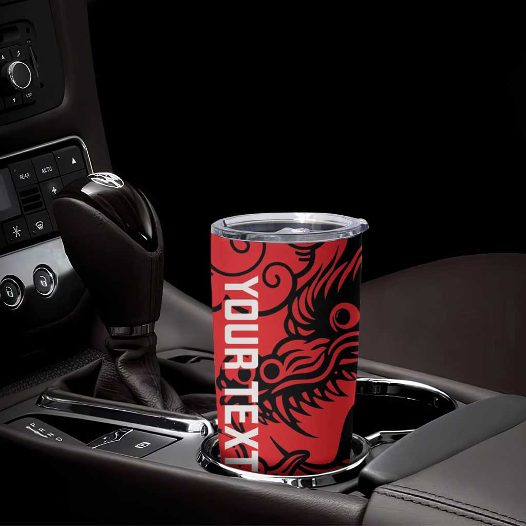 Personalised China Badminton Tumbler Cup 2024 Chinese Dragon Version - Wonder Print Shop