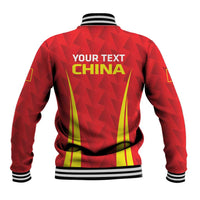 Personalised China Badminton Baseball Jacket 2024 Sporty Red Version - Wonder Print Shop