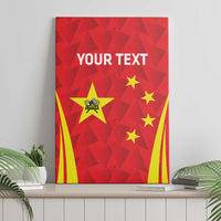 Personalised China Badminton Canvas Wall Art 2024 Sporty Red Version - Wonder Print Shop