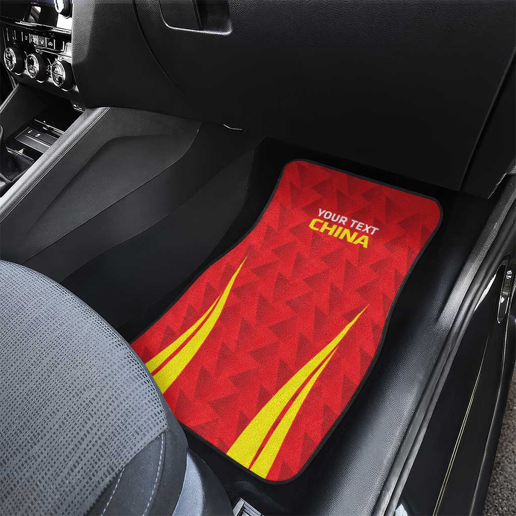 Personalised China Badminton Car Mats 2024 Sporty Red Version - Wonder Print Shop
