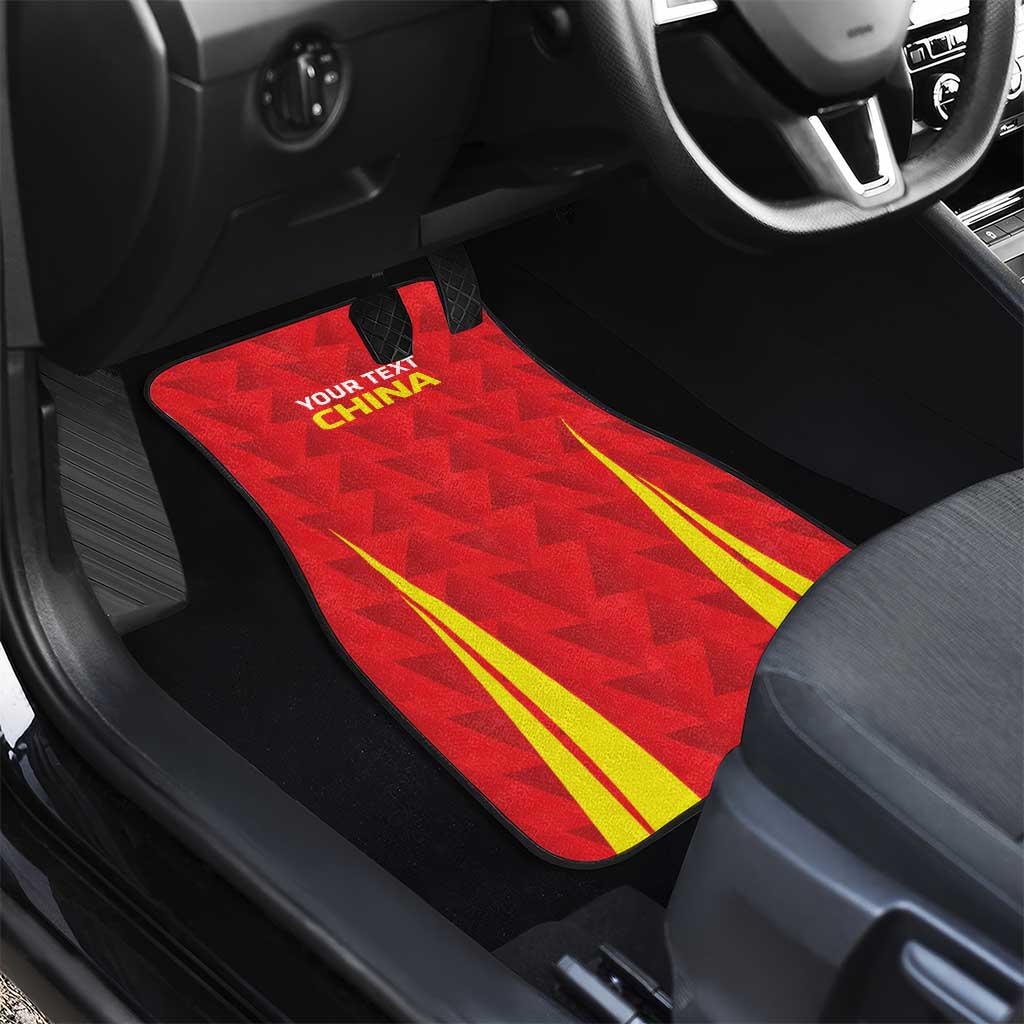 Personalised China Badminton Car Mats 2024 Sporty Red Version - Wonder Print Shop