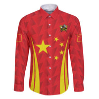 Personalised China Badminton Family Matching Long Sleeve Bodycon Dress and Hawaiian Shirt 2024 Sporty Red Version - Wonder Print Shop