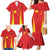 Personalised China Badminton Family Matching Mermaid Dress and Hawaiian Shirt 2024 Sporty Red Version - Wonder Print Shop