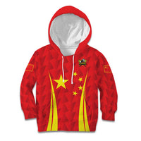 Personalised China Badminton Kid Hoodie 2024 Sporty Red Version - Wonder Print Shop