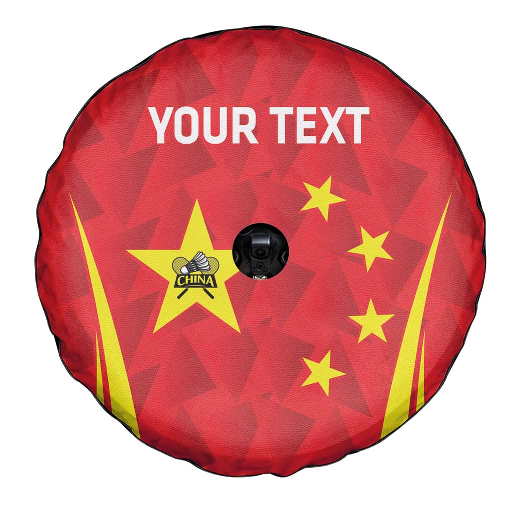 Personalised China Badminton Spare Tire Cover 2024 Sporty Red Version - Wonder Print Shop