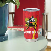 Personalised China Badminton Tumbler Cup 2024 Sporty Red Version - Wonder Print Shop