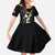 Personalised China Badminton Family Matching Long Sleeve Bodycon Dress and Hawaiian Shirt 2024 Chinese Cute Panda Black Version - Wonder Print Shop