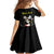 Personalised China Badminton Family Matching Long Sleeve Bodycon Dress and Hawaiian Shirt 2024 Chinese Cute Panda Black Version - Wonder Print Shop