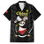 Personalised China Badminton Family Matching Long Sleeve Bodycon Dress and Hawaiian Shirt 2024 Chinese Cute Panda Black Version - Wonder Print Shop