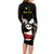Personalised China Badminton Family Matching Long Sleeve Bodycon Dress and Hawaiian Shirt 2024 Chinese Cute Panda Black Version - Wonder Print Shop