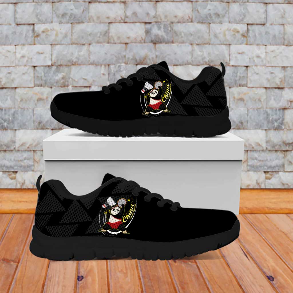 China Badminton Sneakers 2024 Chinese Cute Panda Black Version - Wonder Print Shop