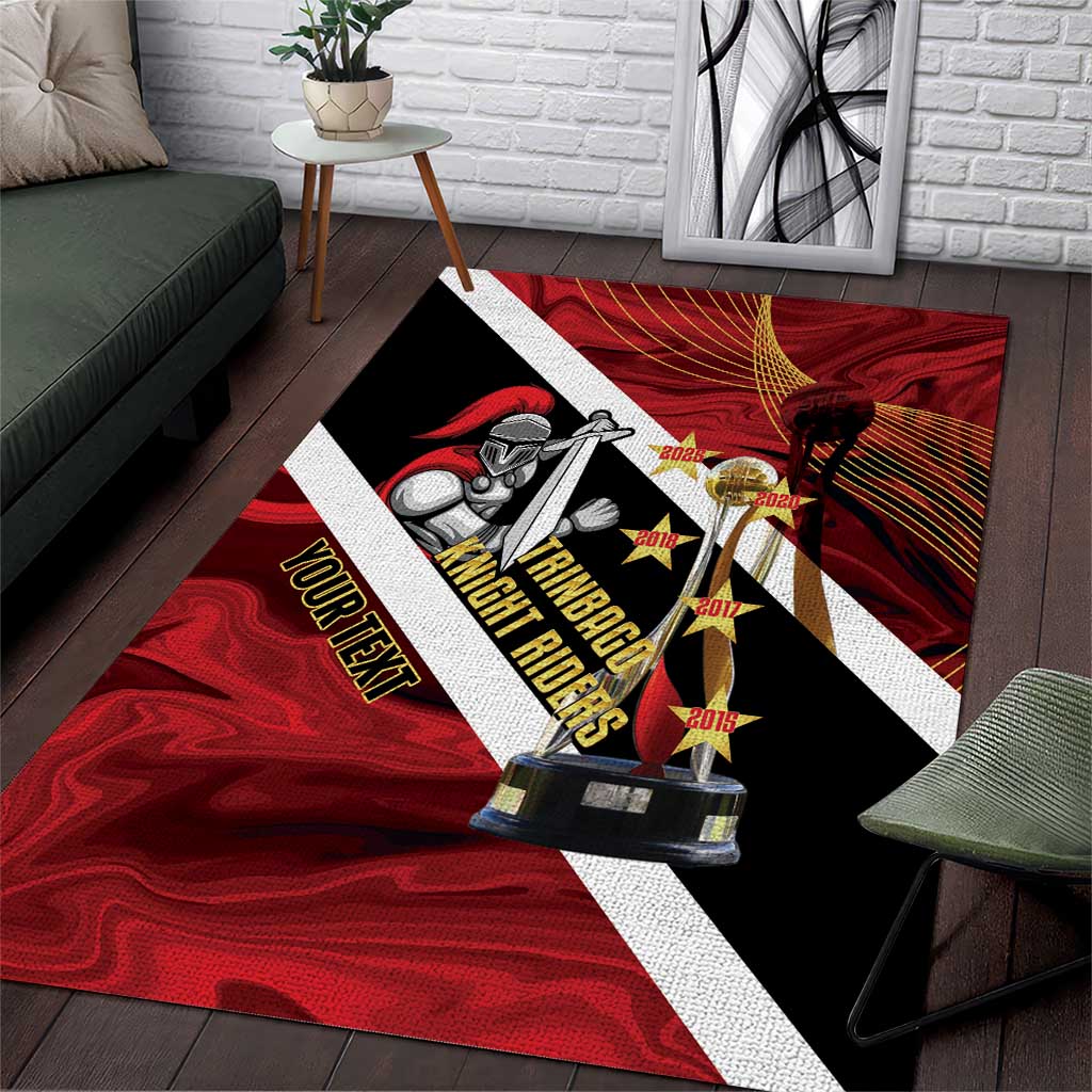 Trinidad and Tobago Cricket Personalized Area Rug Trinbago Knight Riders Champions Trophy - Wonder Print Shop