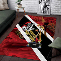 Trinidad and Tobago Cricket Personalized Area Rug Trinbago Knight Riders Champions Trophy - Wonder Print Shop