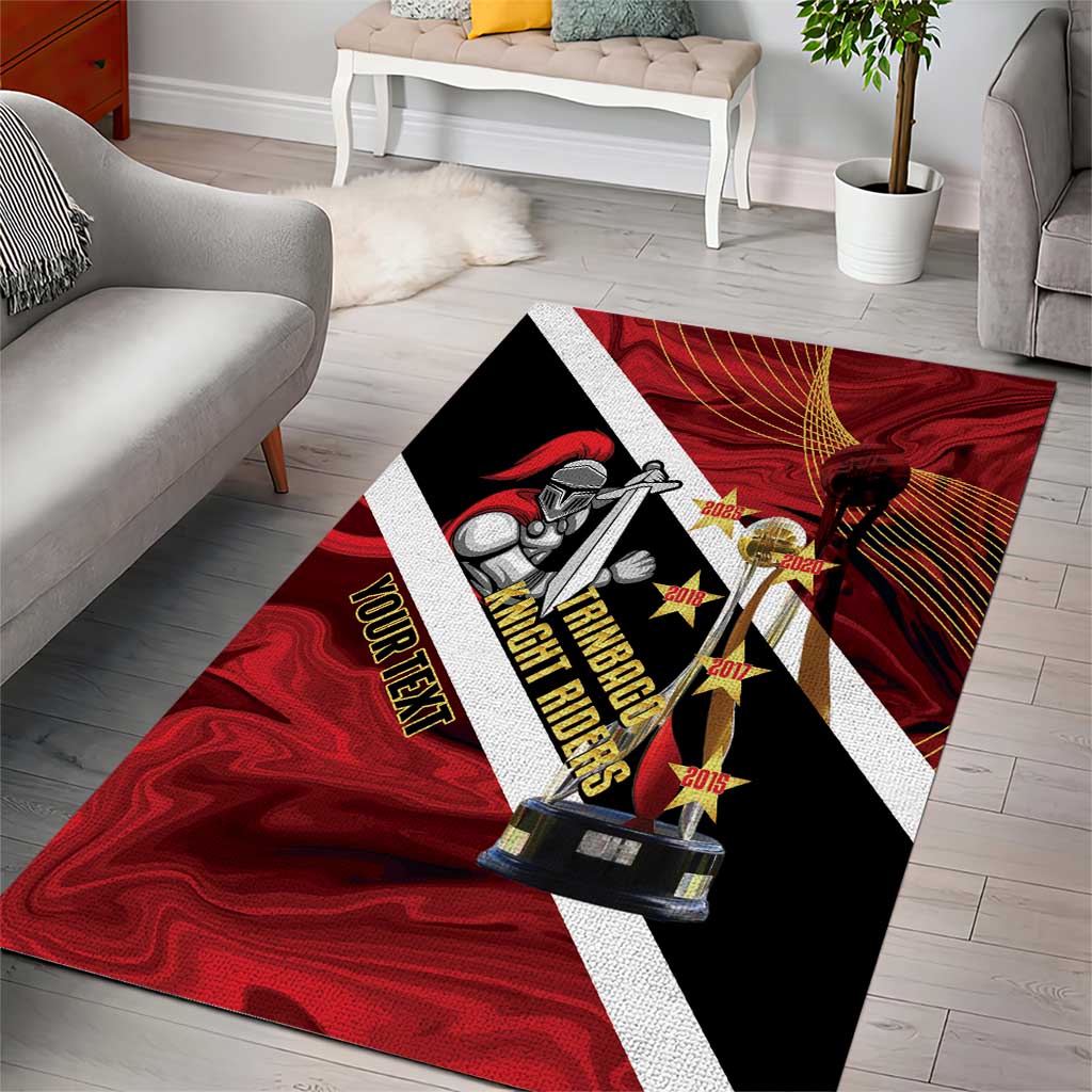 Trinidad and Tobago Cricket Personalized Area Rug Trinbago Knight Riders Champions Trophy - Wonder Print Shop