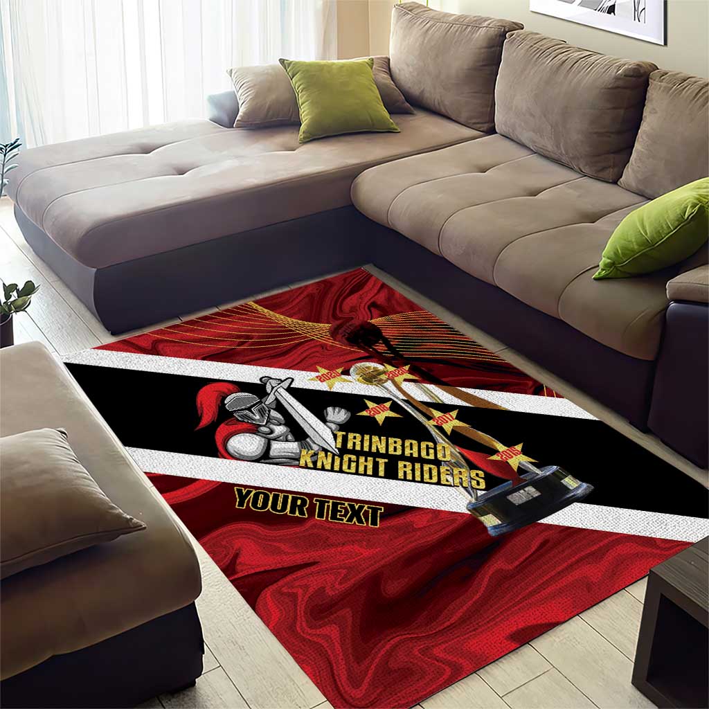 Trinidad and Tobago Cricket Personalized Area Rug Trinbago Knight Riders Champions Trophy - Wonder Print Shop