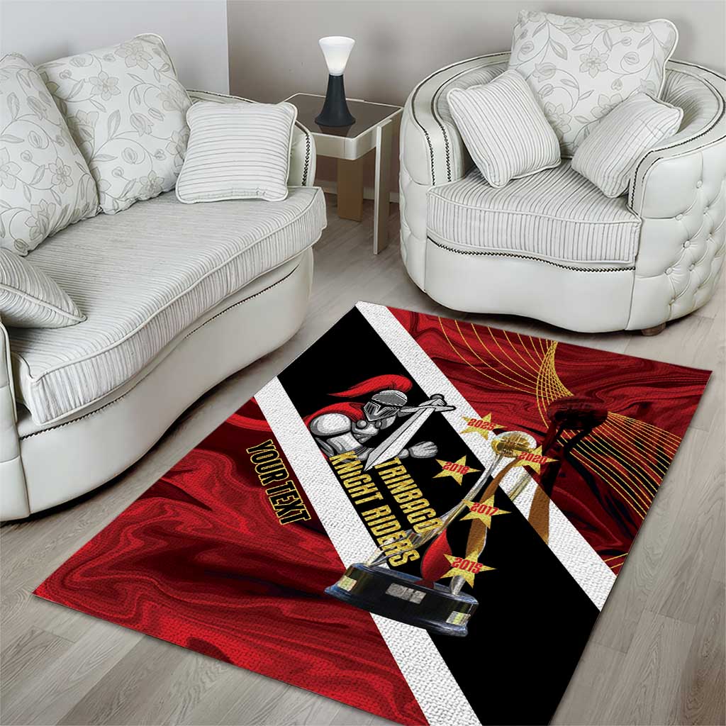 Trinidad and Tobago Cricket Personalized Area Rug Trinbago Knight Riders Champions Trophy - Wonder Print Shop