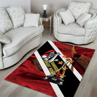 Trinidad and Tobago Cricket Personalized Area Rug Trinbago Knight Riders Champions Trophy - Wonder Print Shop